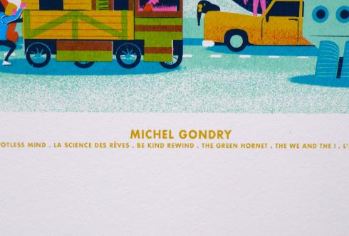 Alexandre Clérisse "Michel Gondry" Sérigraphie n° et signée 150ex.