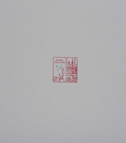 André JUILLARD •Estampe pigmentaire "Les 4 saisons -été"numérotée signée limitée à 25ex.