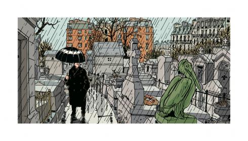 ardi Nestor Burma "Paris 20 ème arrondissement Estampe pigmentaire Edition limitée