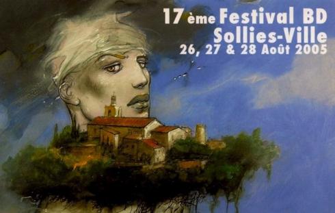 BILAL .  CARTE POSTALE - "17è Festival BD de Sollies-Ville "
