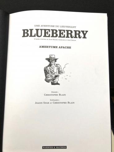 Blueberry - Amertume Apache - Christophe Blain-Tirage de luxe noir et blanc 