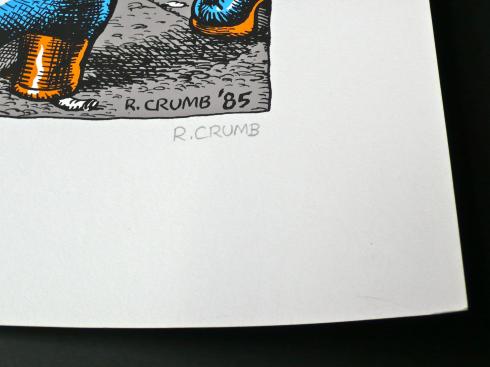 Crumb. Rare sérigraphie "Don't worry" numérotée signée 200ex.