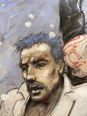 Enki BILAL – « Solitudes « Original Rehaut – Numbered, signed by the author.N°04/25