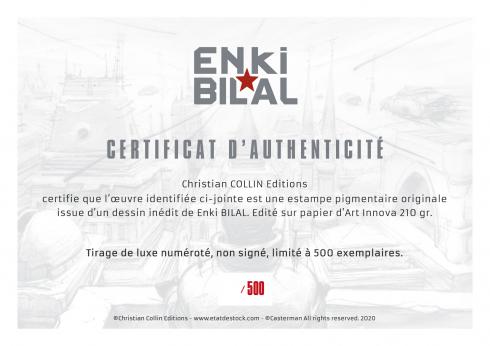 Enki Bilal • Tirage de luxe "Bug III" limité, numéroté