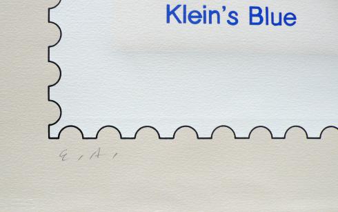 FLOC'H . Rare sérigraphie "Klein's blue" E.A signée