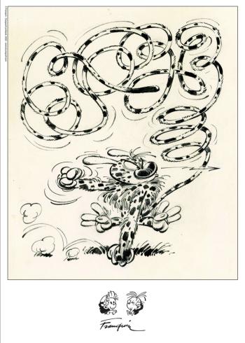 Franquin - Affiche édition d'art "Le Marsupilami "