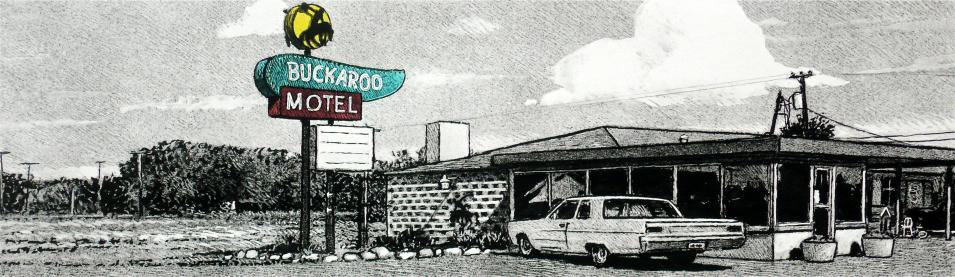 Götting "Panoramique motel" estampe pigmentaire 50ex