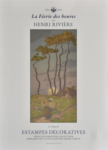 Henri RIVIERE -Affiche éditiond'art "Le crépuscule"