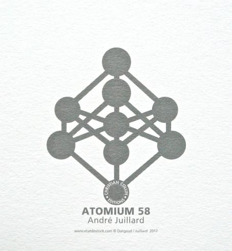 Juillard . Affiche édition d'art "Blake & Mortimer Atomium 58" numérotée signée 199ex