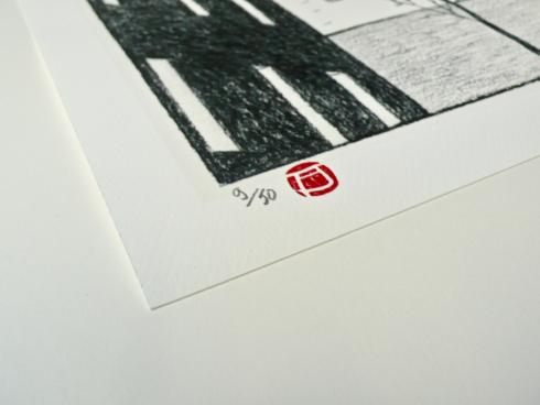 Juillard-Estampe " New-York Paris 2 " numérotée signée 50ex.