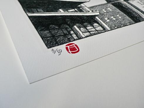 Juillard-Estampe " New-York Paris 4 " numérotée signée 50ex.