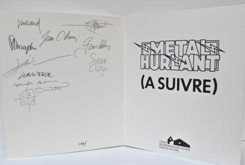 Metal Hurlant . Catalogue de l'exposition / édition luxe !+ tiré à part signé