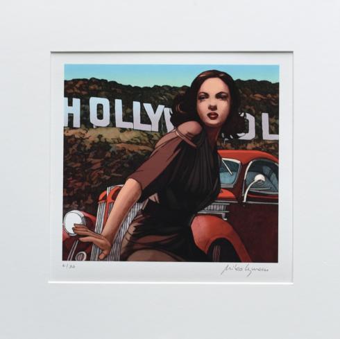 Miles HYMAN • Estampe pigmentaire "Hollywood" 