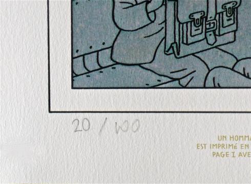 SWARTE "Un hommage à Raymond Queneau" Estampe numérotée signée 100ex.