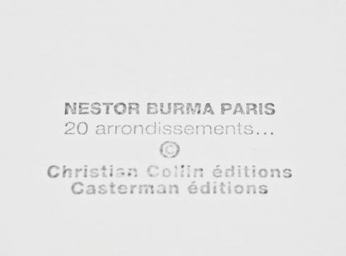 Tardi . Tirage de luxe"Nestor Burma 4ème de couverture" 
