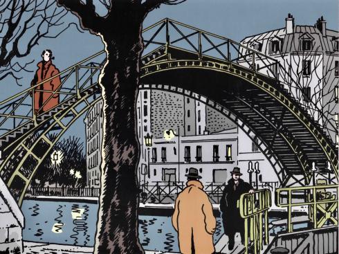 Tardi. Nestor Burma . 5 affiches "Arrondissements de Paris