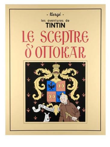 TINTIN . SERIGRAPHIE - Couverture  le SCEPTRE d' OTTOKAR
