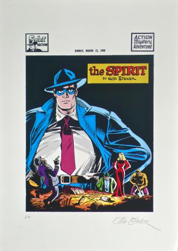 Will Eisner. Rare sérigraphie " The Spitit" E.A signée