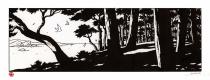 André JUILLARD •Estampe pigmentaire " Les pins noirs"numérotée signée limitée à 15ex.