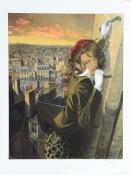Gibrat - Affiche"Jeanne sur les toits 2"