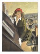Gibrat - Affiche"Jeanne sur les toits 3"