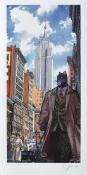 Guarnido -Blacksad- Estampe pigmentaire "Empire State Building" numérotée signée limitée