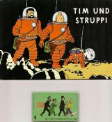 Hergé . Tintin coffret collector - carte téléphonique belge