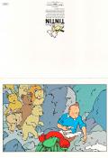Hergé • "TINTIN : Objectif Lune" Carte double