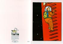 Hergé • "TINTIN : On a marché sur la Lune" Carte double
