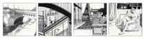Juillard-Estampe "  Paris new-york " grand format panoramique- Numérotée signée 25ex.