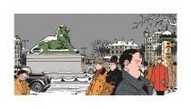Tardi Nestor Burma "Paris 14 ème arrondissement Estampe pigmentaire Edition limitée