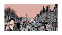 Tardi Nestor Burma "Paris 3 ème arrondissement Estampe pigmentaire Edition 