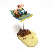 UDERZO . Pixi figurine "Obélix et Astérix sur le Tapis Volant" (1ère Version)